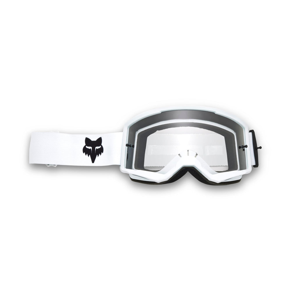 Fox Racing Main Motocross Dirt Goggle with wide viewport enhances visibility on dusty trails