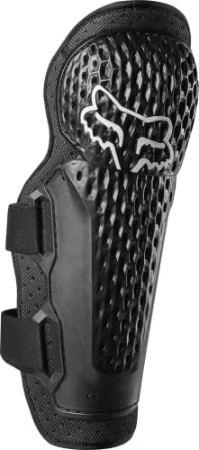 Fox Racing Titan Sport knee/shin pads in action offering lightweight protection during motocross ride.