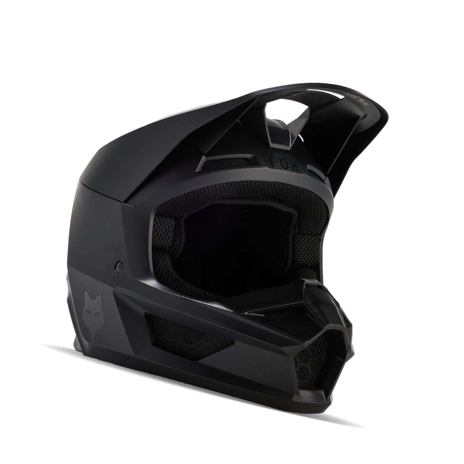 Fox Racing V Core MIPS helmet front view with secure magnetic visor release.