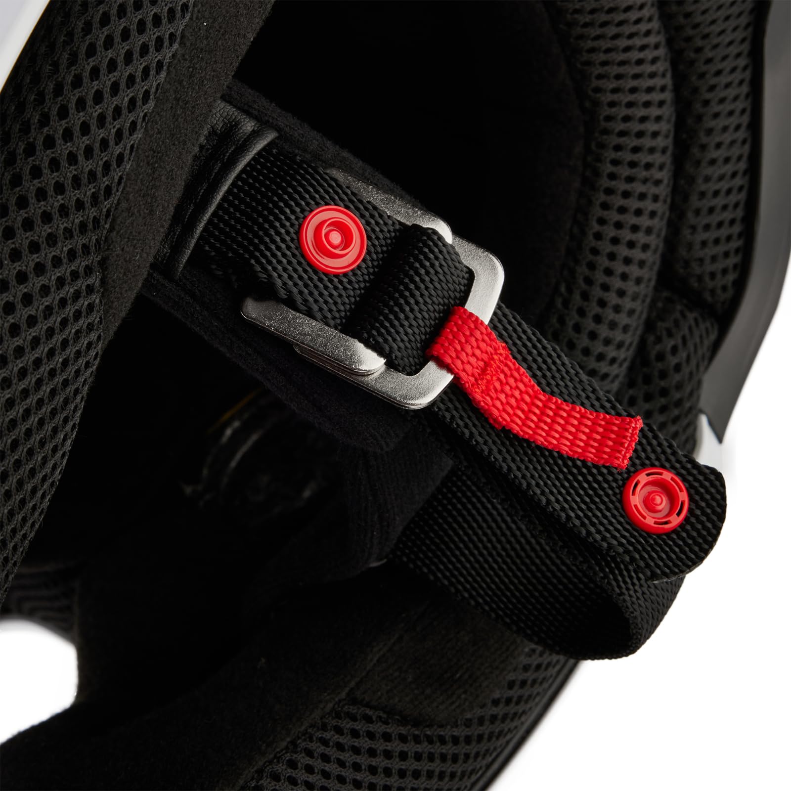 Fox Racing V Core MIPS helmet, MIPS label emphasizes rotational protection on angled hits.
