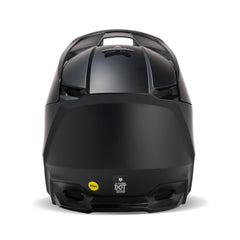 Fox Racing V Core MIPS helmet visor release system close-up demonstrating crash-friendly magnet