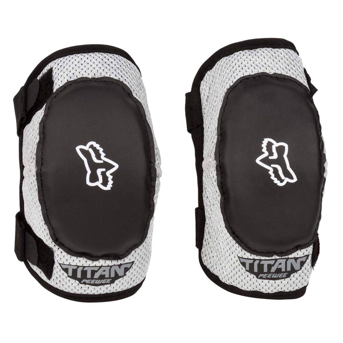 Fox Racing Youth Peewee Titan elbow pads, inner cuff view, comfortable wear for little racers