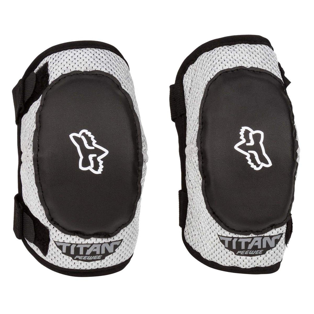 Fox Racing Youth Peewee Titan elbow pads, inner cuff view, comfortable wear for little racers