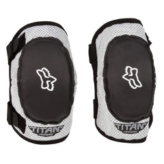 Fox Racing Youth Peewee Titan elbow pads, inner cuff view, comfortable wear for little racers