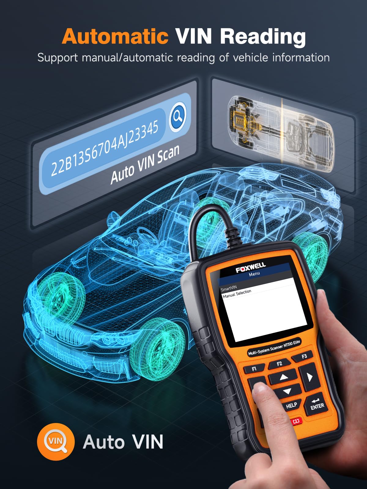 FOXWELL NT510 Elite GM compatibility screen supports multiple GM brands.