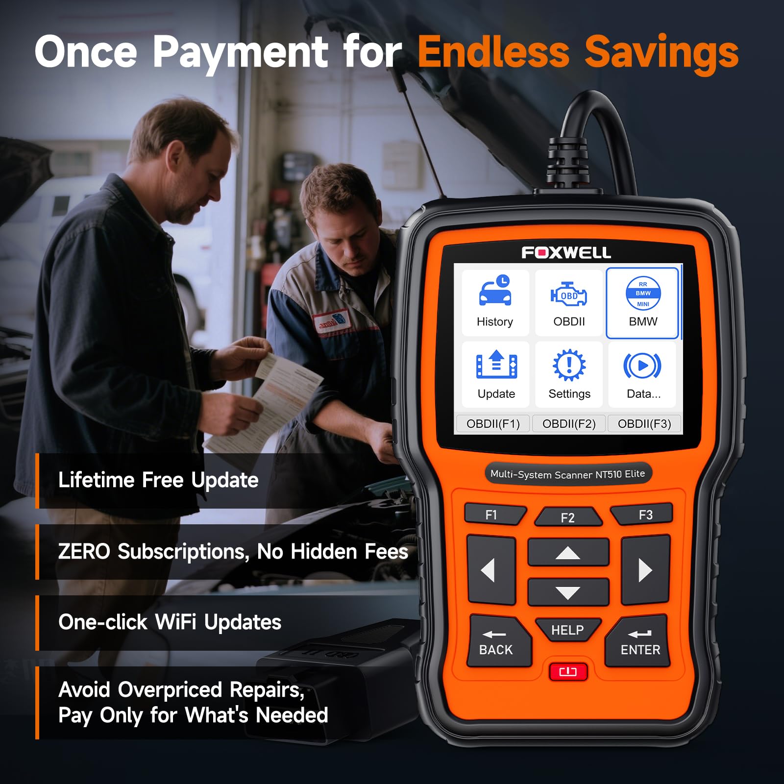 NT510 Elite includes lifetime software updates with no subscriptions.