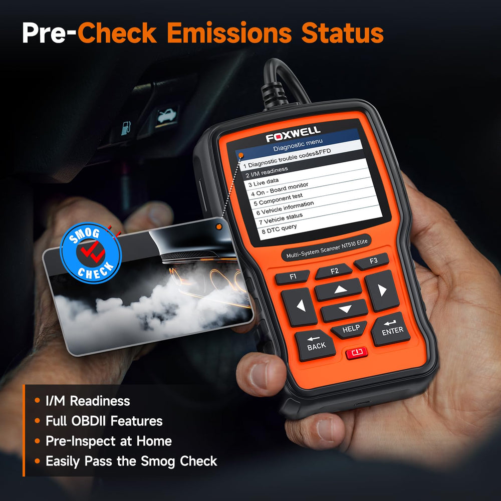 NT510 Elite shows real-time sensor data from control modules.
