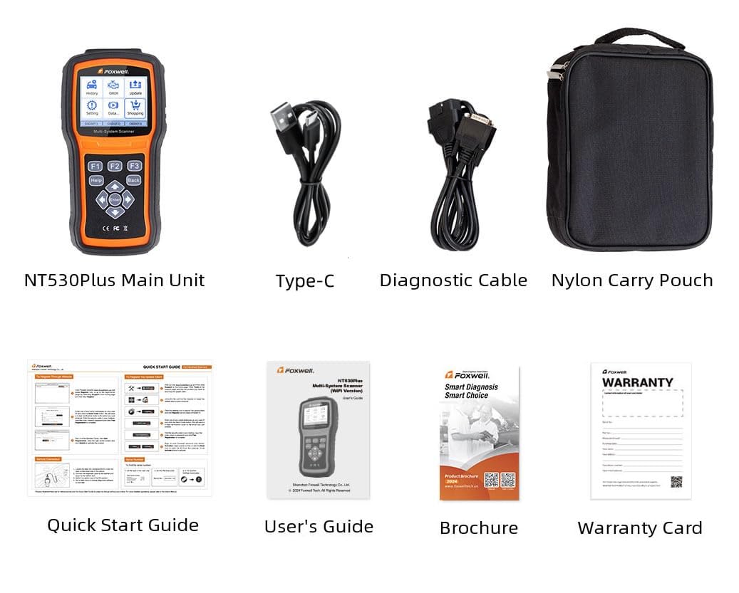 FOXWELL NT530 Porsche live data graph for real-time diagnostics