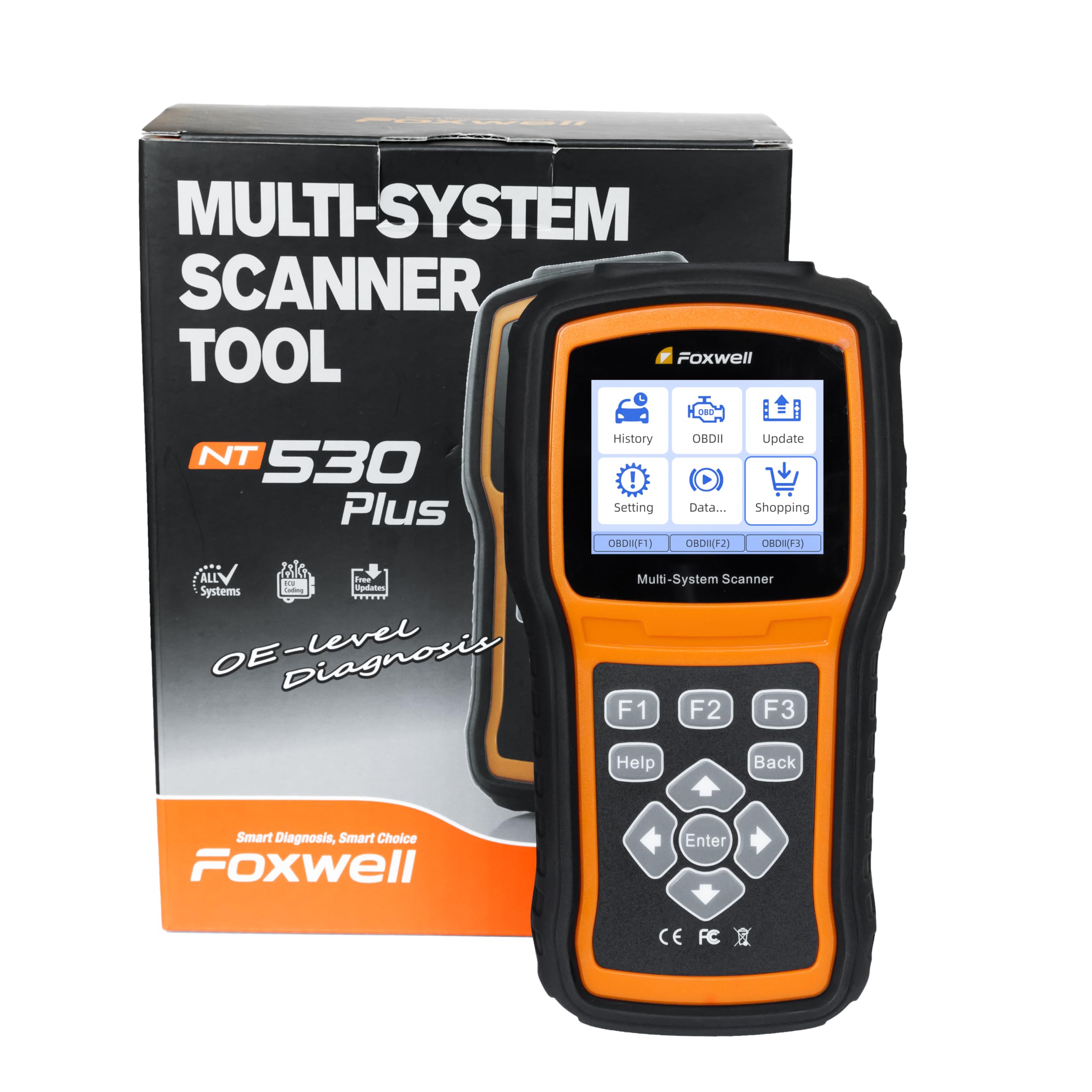FOXWELL NT530 Porsche maintenance features menu for servicing