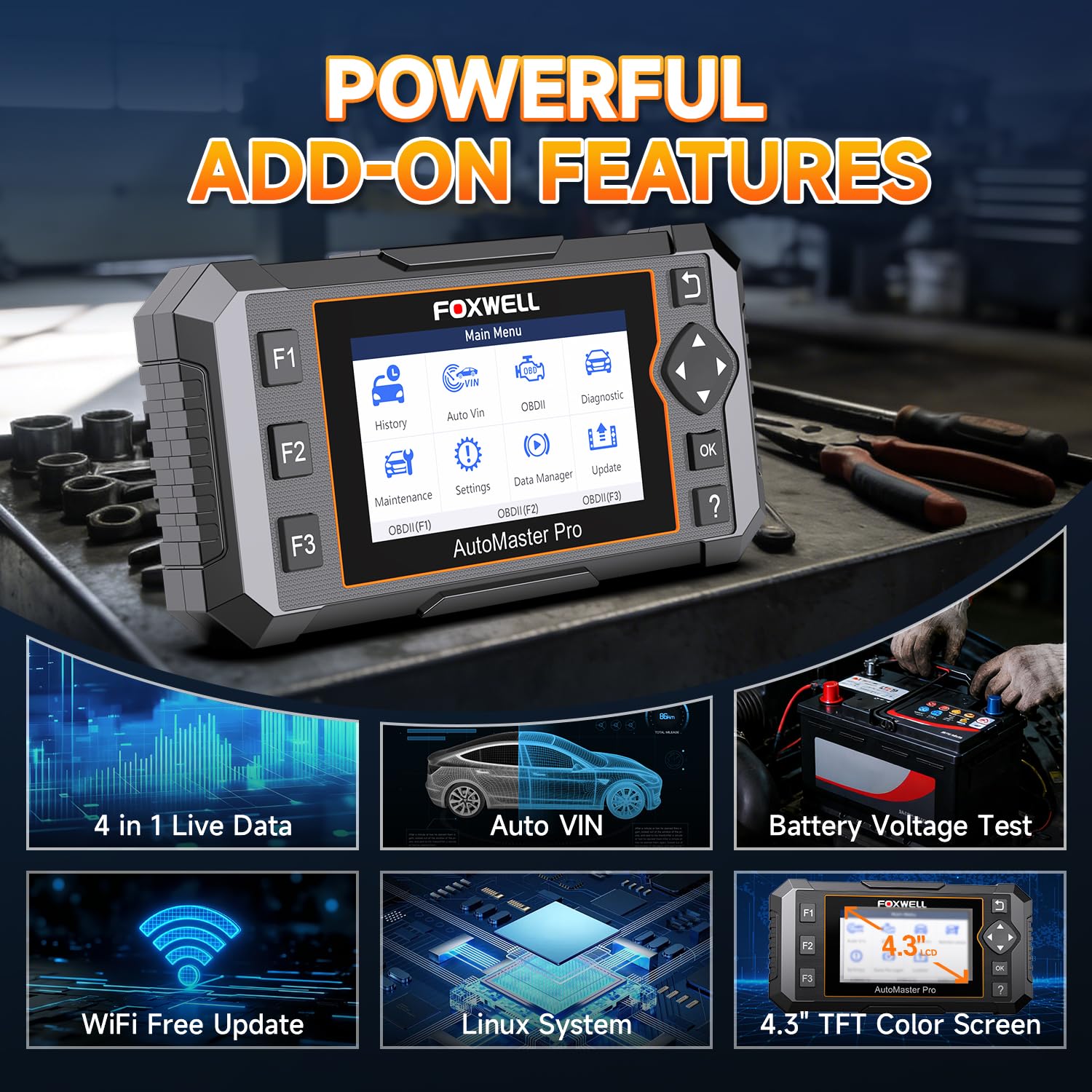 FOXWELL NT614 Elite SAS Calibration helps wheel alignment presets