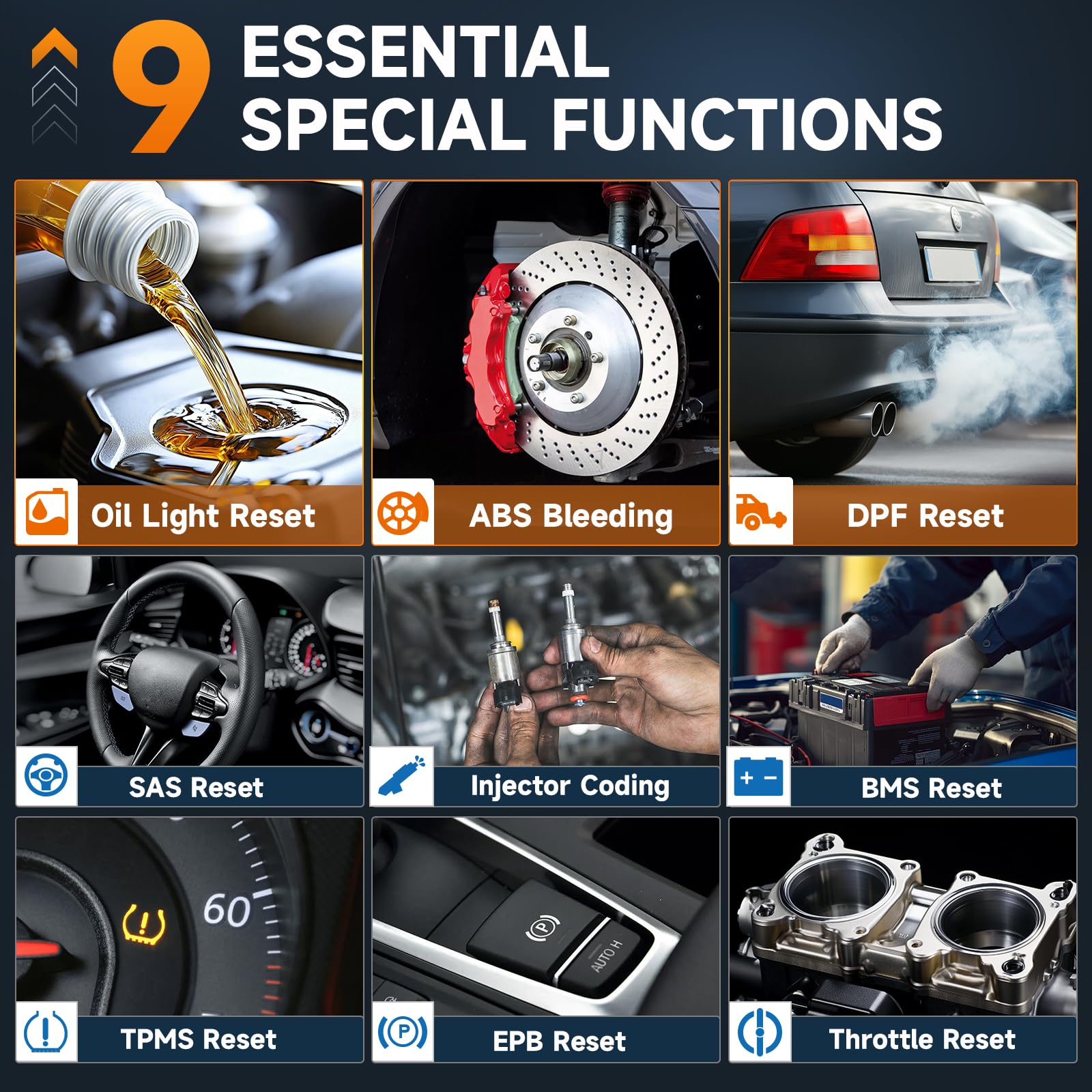FOXWELL NT716 four-system diagnostics screen with live engine data