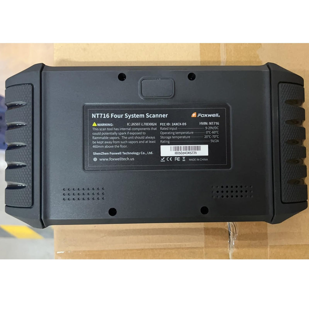 FOXWELL NT716 durable case and warranty support