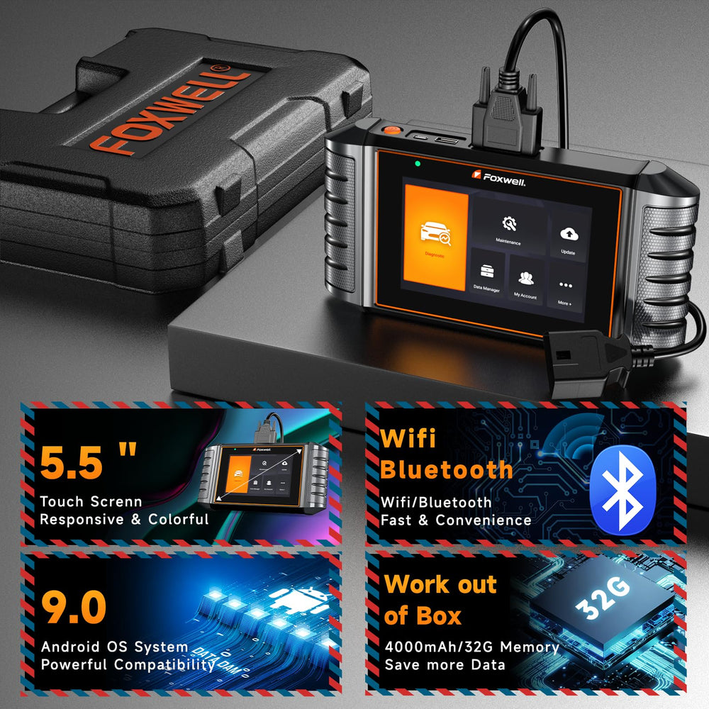 FOXWELL NT716 lifetime WiFi updates keep coverage current.