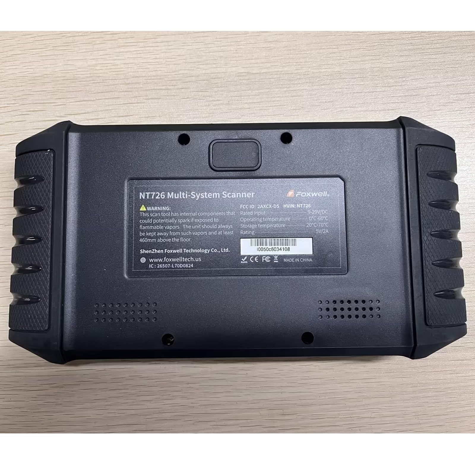 FOXWELL NT726 one-click report saves time with professional PDFs.