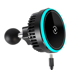 FPN magnetic charger mounted on dashboard with RAM 1-inch ball, secure hold.
