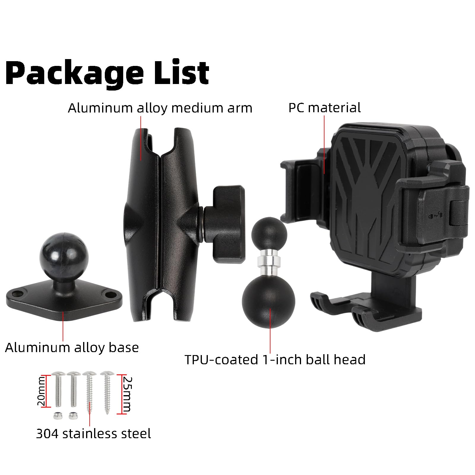 FPN pre-drilled AMPS base with dual screw options for easy installation.