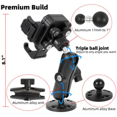 FPN 1s lock and release enables quick mounting and removal