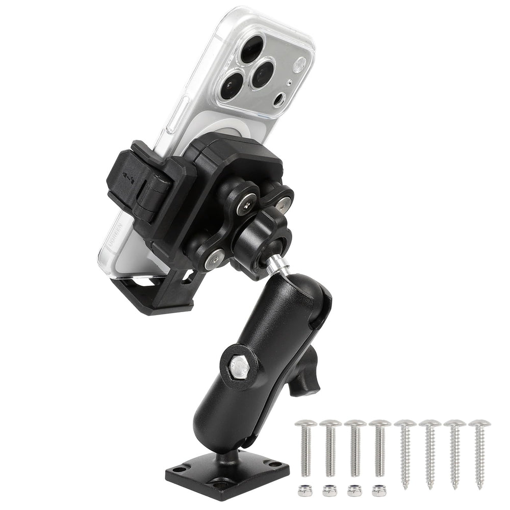 FPN Universal Phone Mount base provides a solid, stable surface for any ride