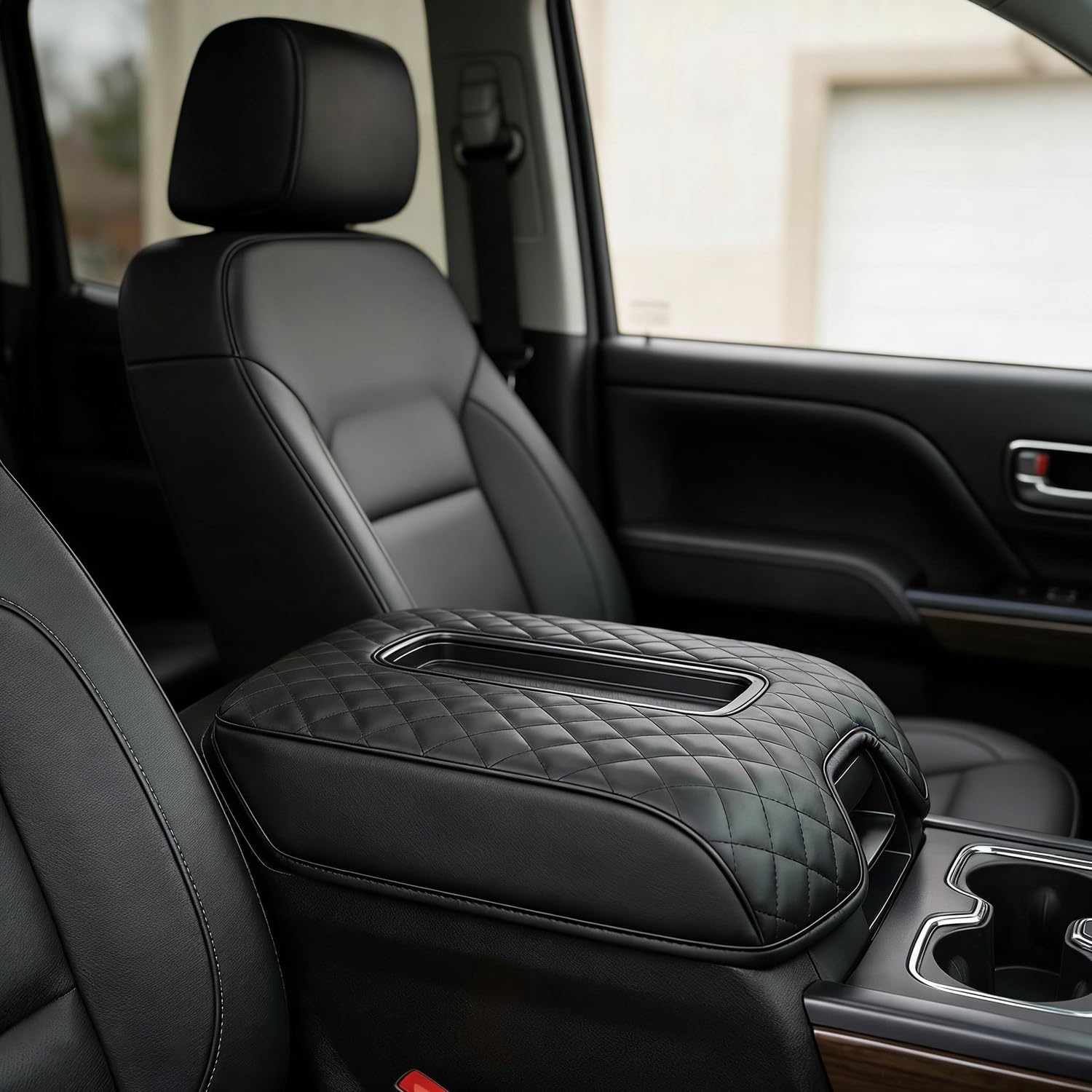 Designed for bucket-seat trucks, easy fit without changing armrest function.