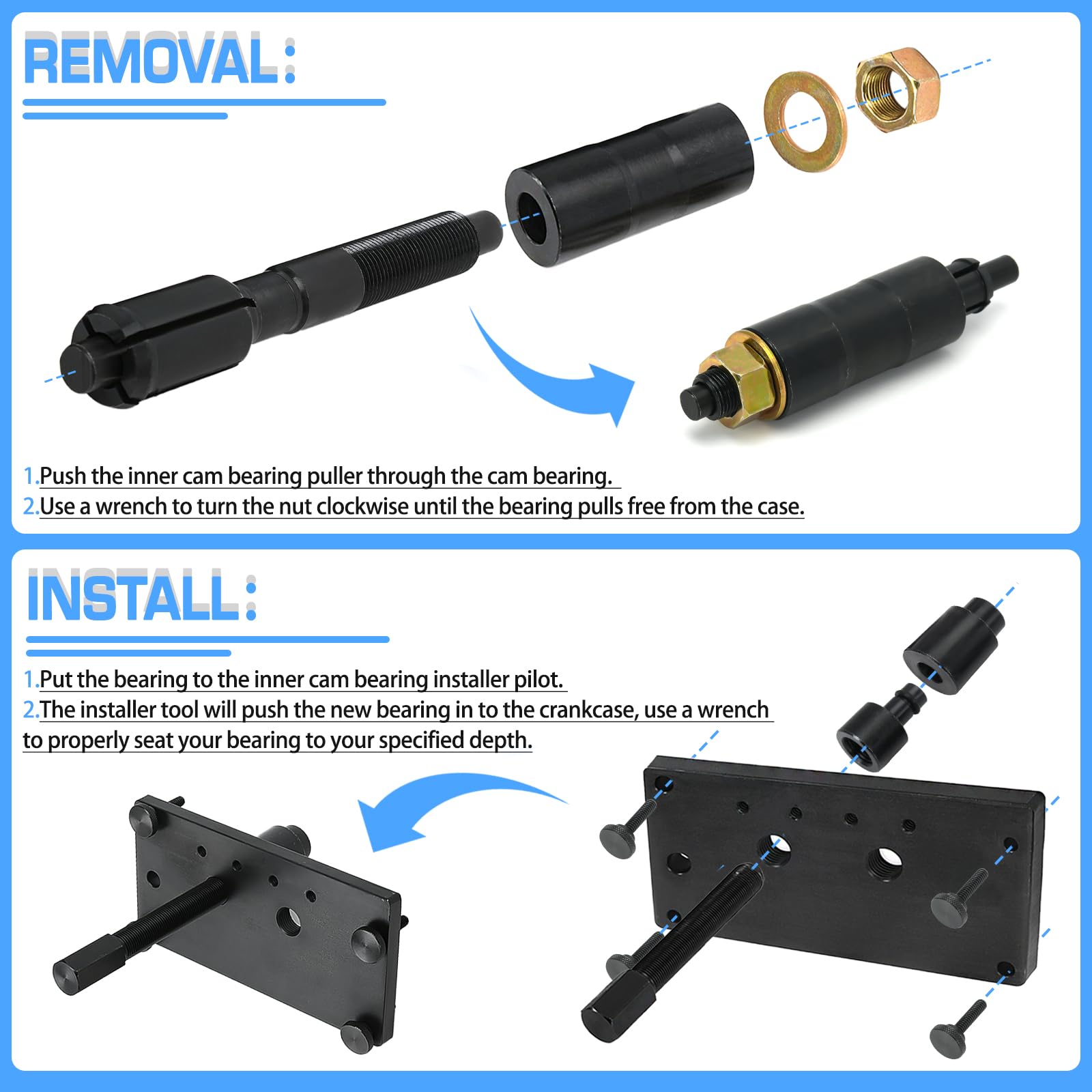 FQRANBO durable metal construction for long-lasting tool performance.