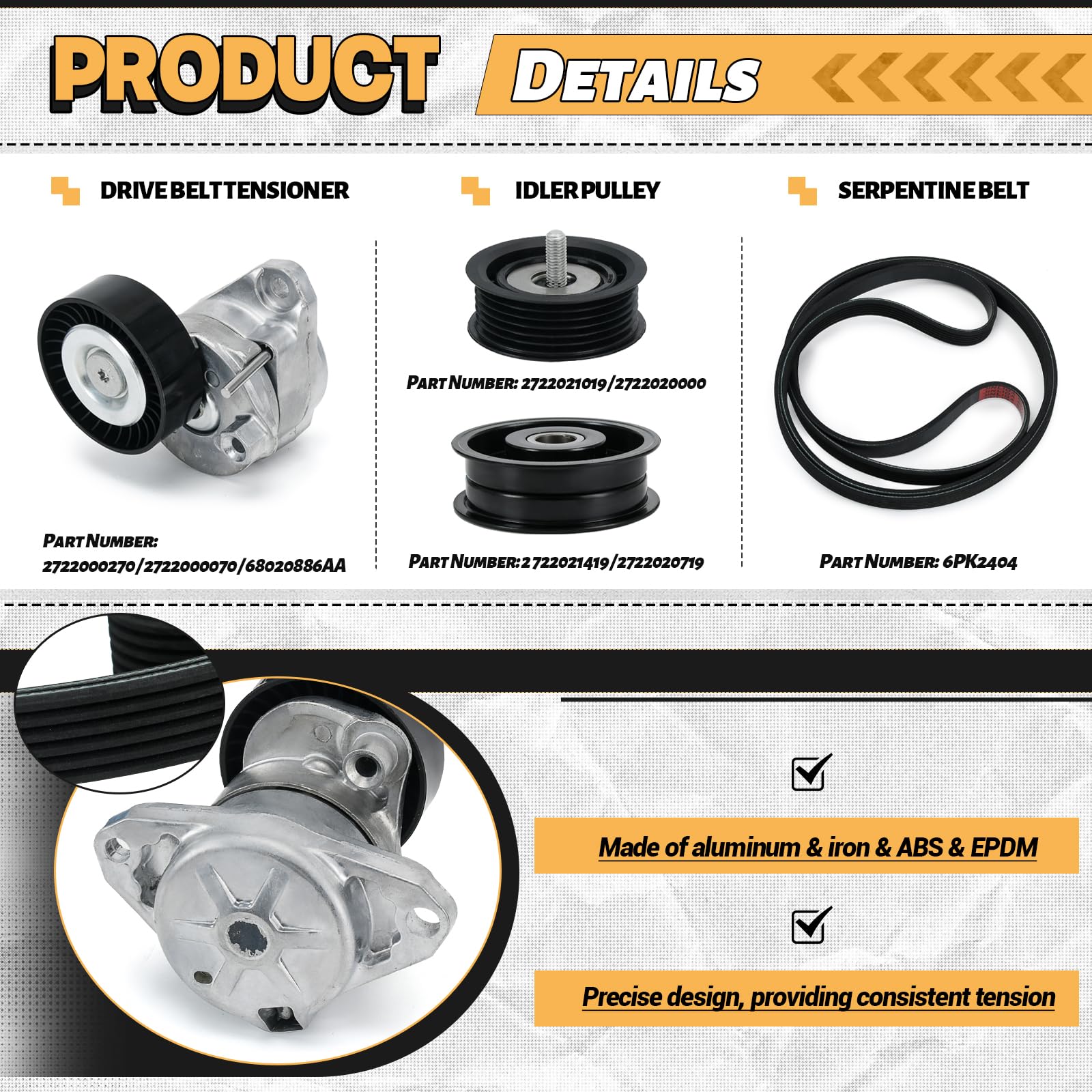 FQRANBO serpentine belt EPDM belt for durable, stable engine drive