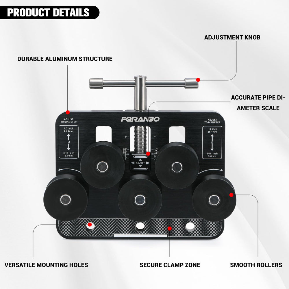 FQRANBO tubing straightener side view enables easy handling in tight spaces