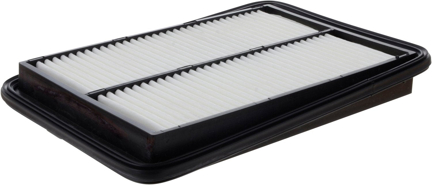 Fram Extra Guard CA11858 filter media close-up highlighting fine filtration.