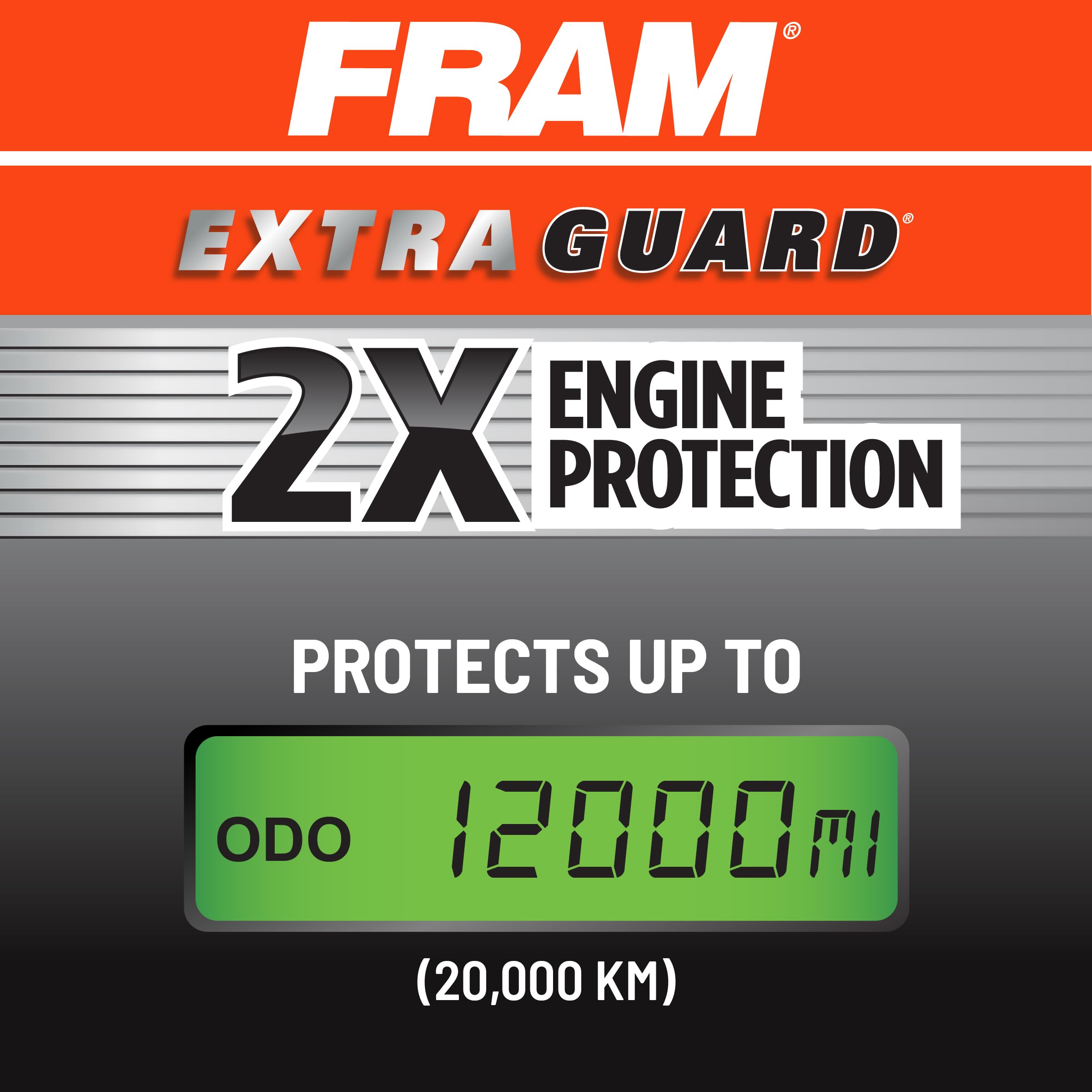 FRAM Extra Guard CA8756 engine bay fit showing seal around the filter after installation.