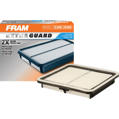 FRAM Extra Guard CA9997 air filter in the engine bay protects against dirt.