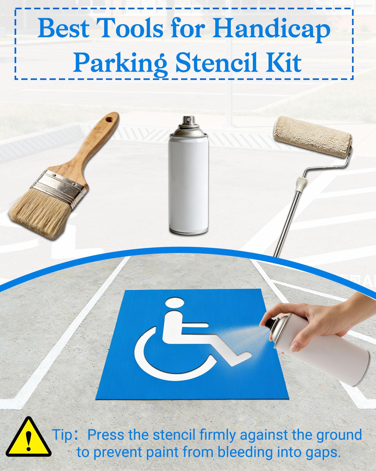 FrameFirm reusable stencil saves time and reduces waste on large lots.