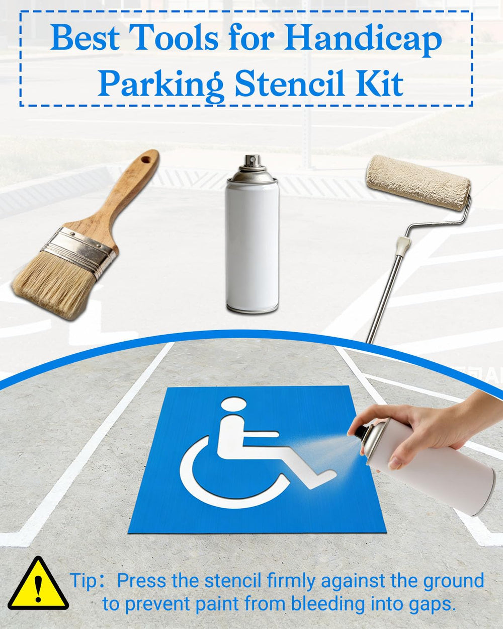 FrameFirm reusable stencil saves time and reduces waste on large lots.