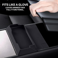 Frani tool-free install centers-console secures without screws for quick setup
