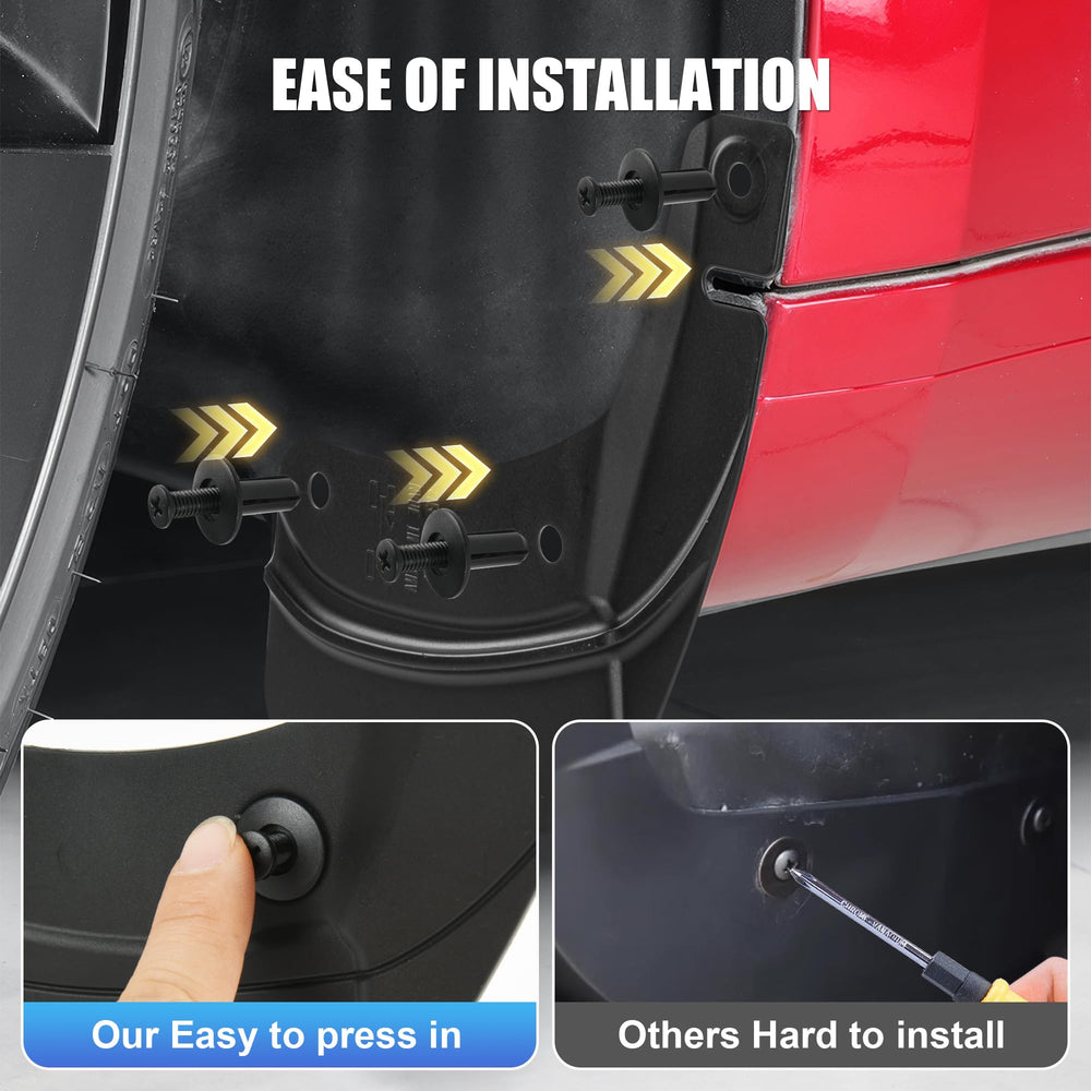 Frani mud flaps for Tesla Model 3 Highland rear-right protection and spray reduction.