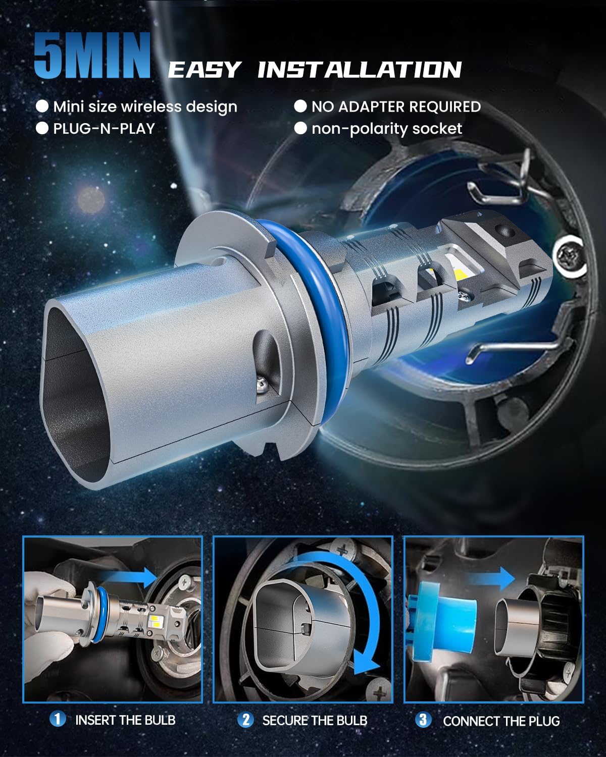 FRANXI 9007/HB5 high-low beam compatibility for versatile vehicle use