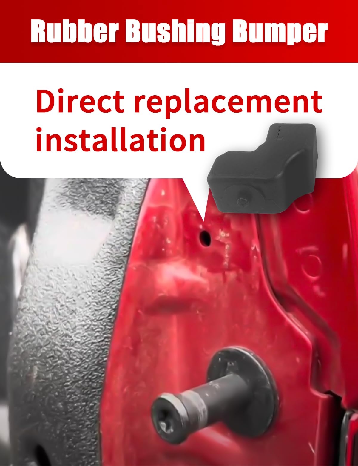 Frautumnther rubber cushion resists wear, delivering long-term protection for tailgate contact areas.
