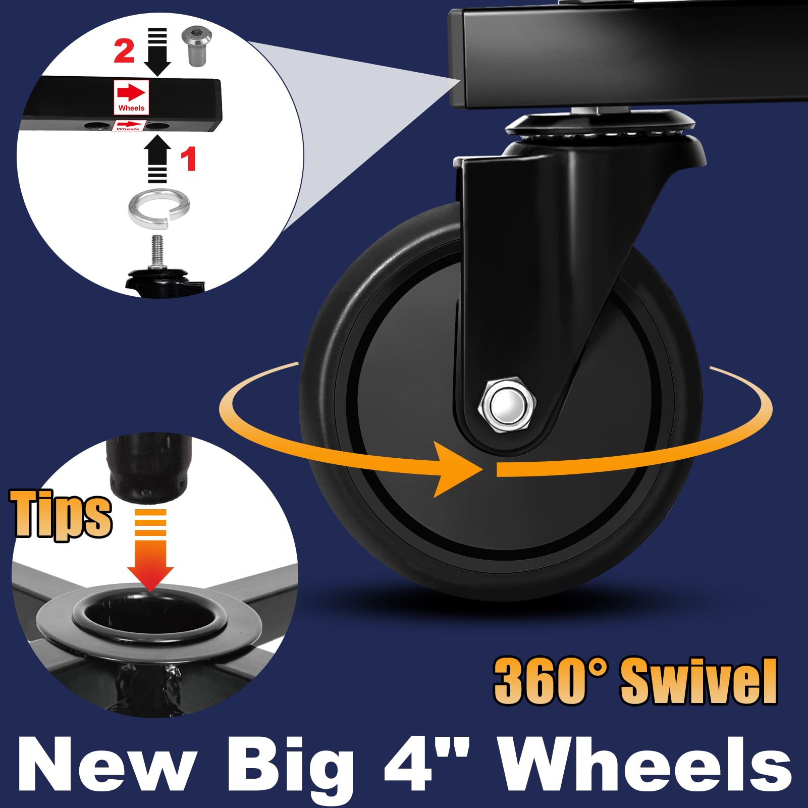 FreekyFit heavy duty stool supports up to 350 pounds