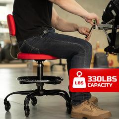 Freekyrock heavy-duty base provides stable support on uneven floors.