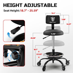 FREEKYROCK ergonomic backrest supports long repair sessions.