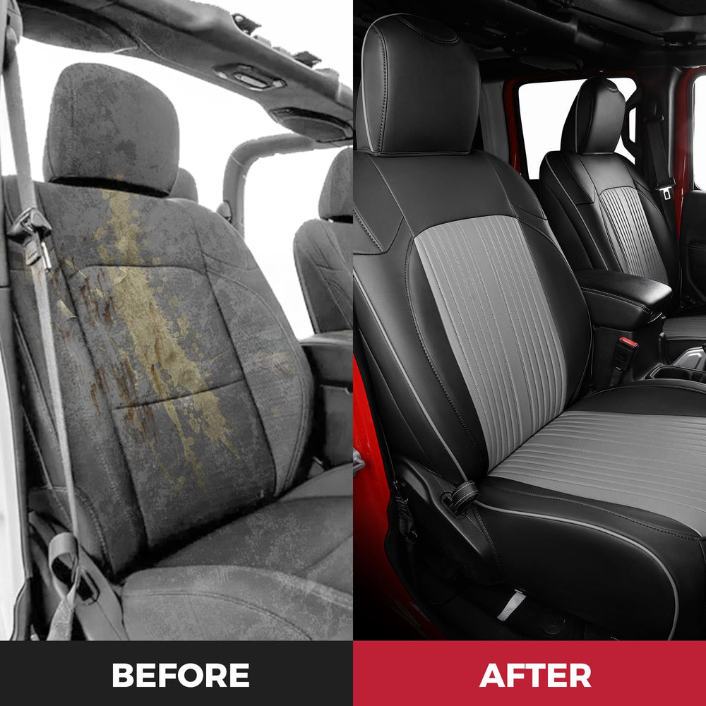 FREESOO Jeep Gladiator durable faux-leather finish resists wear on rugged trips.