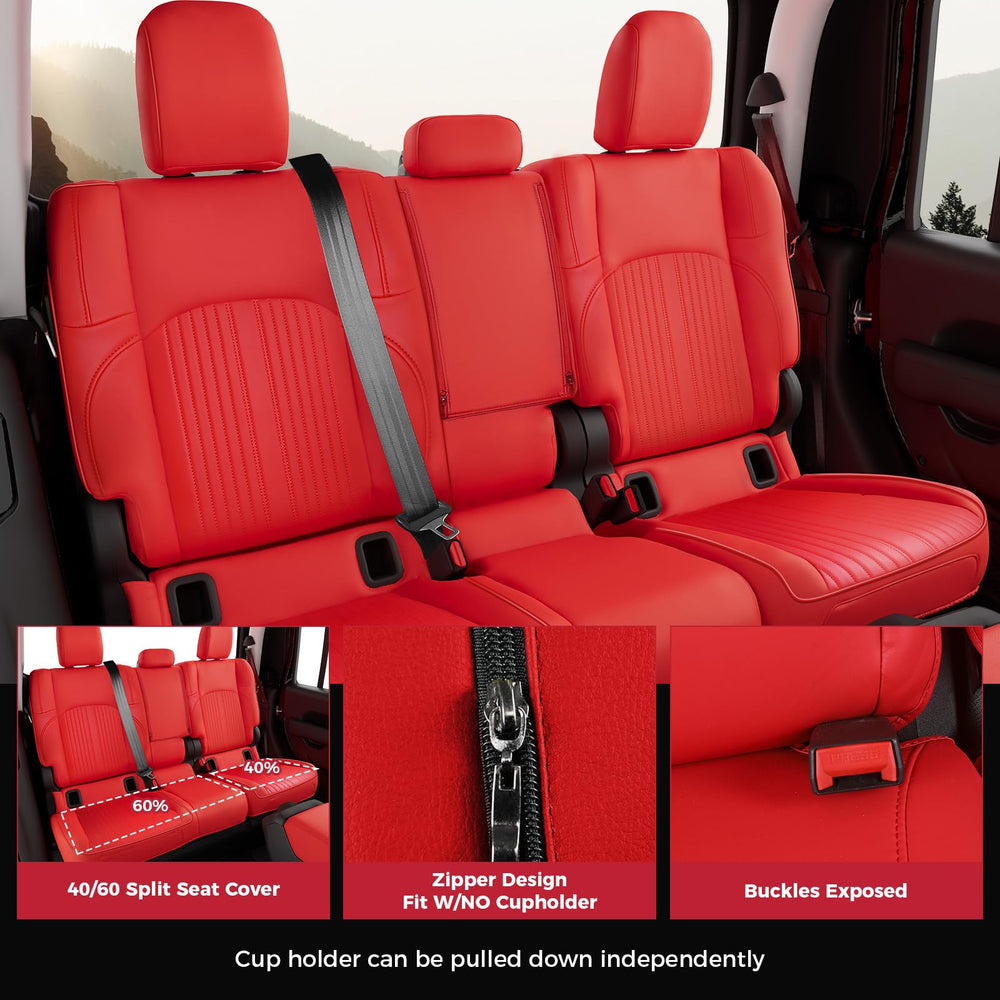 FREESOO Gladiator seat cover breathable padding enhances comfort on drives.