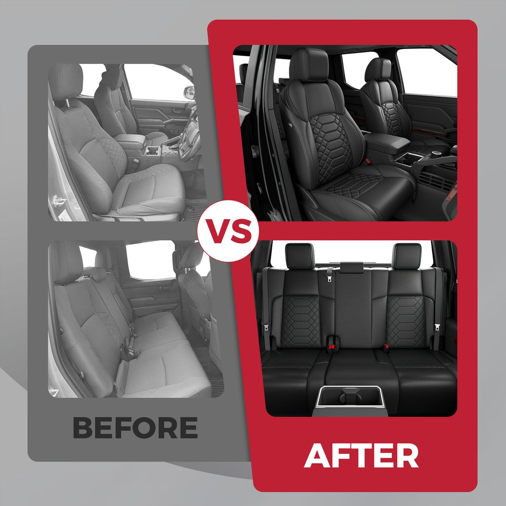 Durable material of FREESOO Tacoma seat covers withstands daily wear.