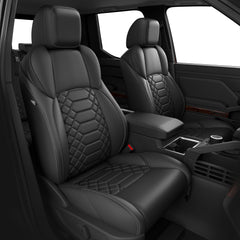 FREESOO Tacoma full set seat covers in a dark interior, premium look and protection.