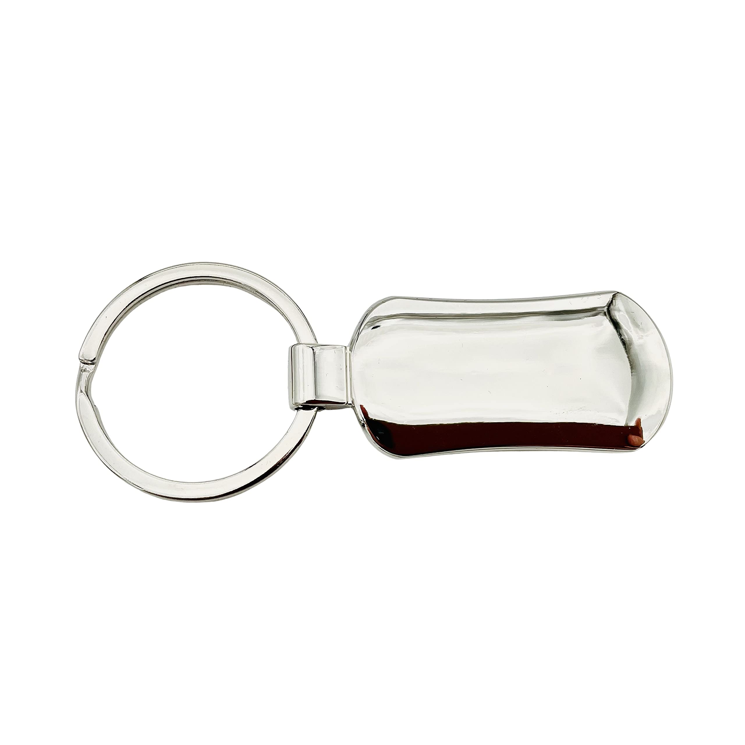 Freightliner chrome metal fob with black epoxy finish.