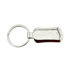 Freightliner chrome metal fob with black epoxy finish.