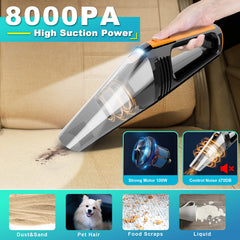 FRESMOL car vacuum LED light brightens dark corners for easy cleaning