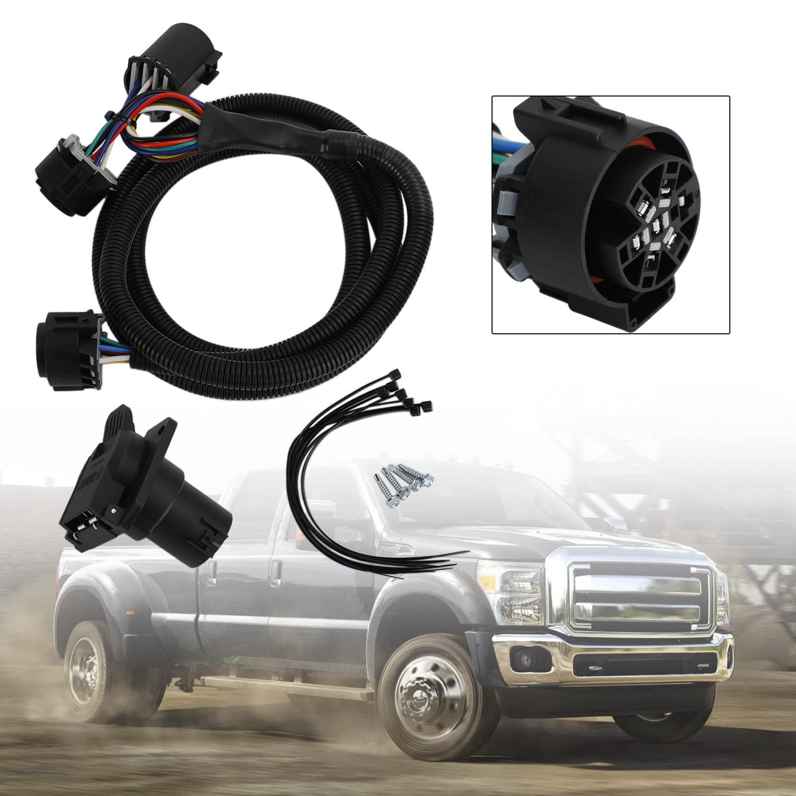 Frezon 5th wheel/gooseneck-ready harness suitable for towing setups.