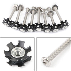 Frezon kit packaging showing eight stainless nuts for RV ladder repair
