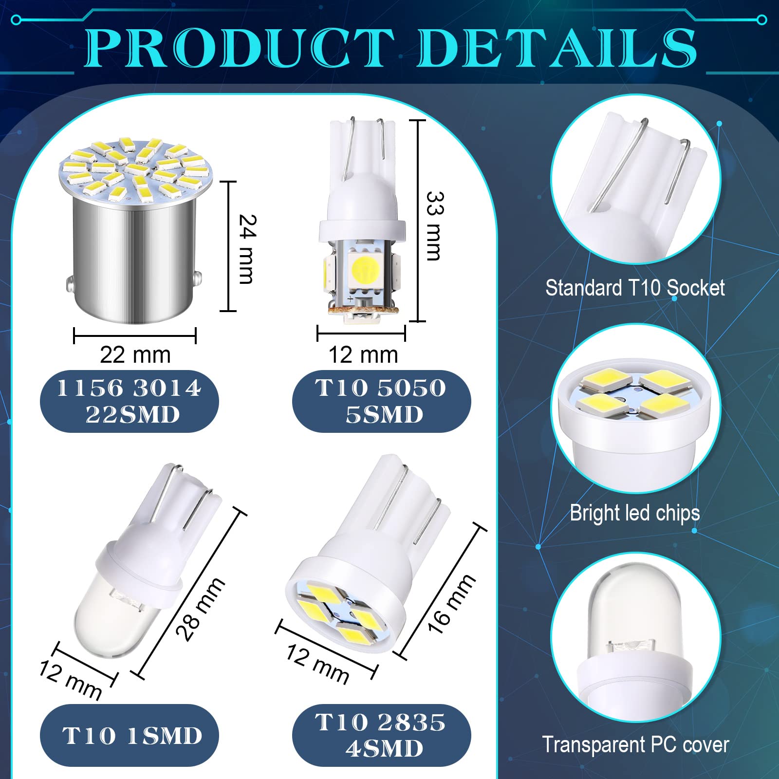 Frienda 31mm LED car bulb for map and interior lighting in vehicles.