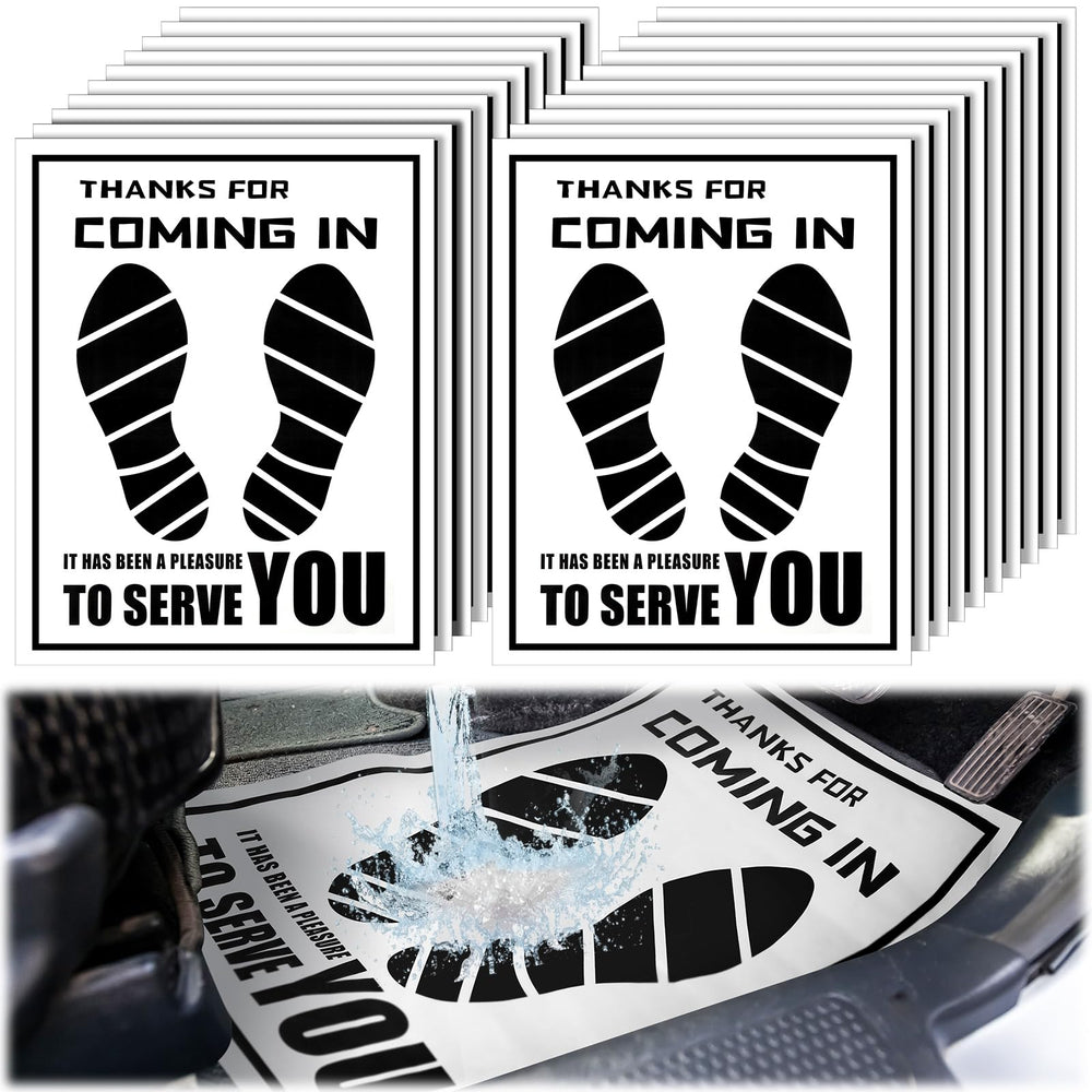Frienda disposable car floor mats in packaging protect interiors and simplify cleanup.