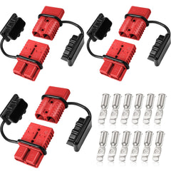 Frienda 6-piece battery quick connector kit for 2-4 gauge wires, ideal for quick power disconnects.